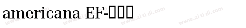 americana EF字体转换